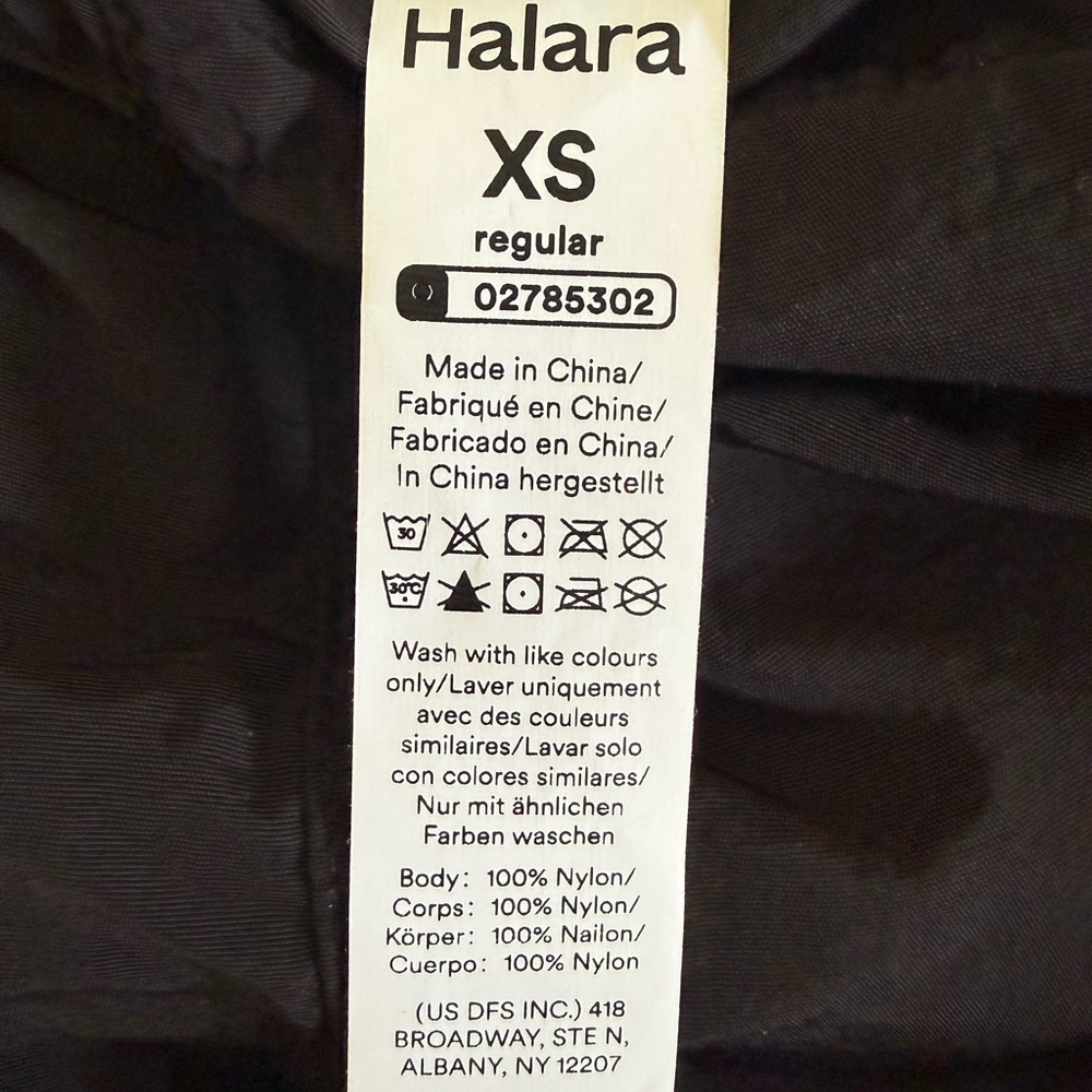 HALARA Black Parachute Pants with Snap Pockets and Pull Strings. - Picture 2 of 6